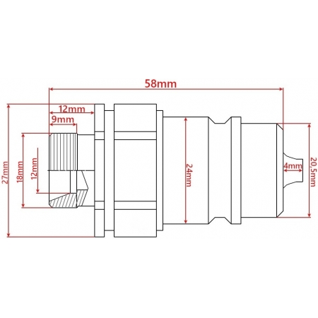 MANOMETR Z KOMPLETEM SZYBKOZŁĄCZY EURO 0-400Bar